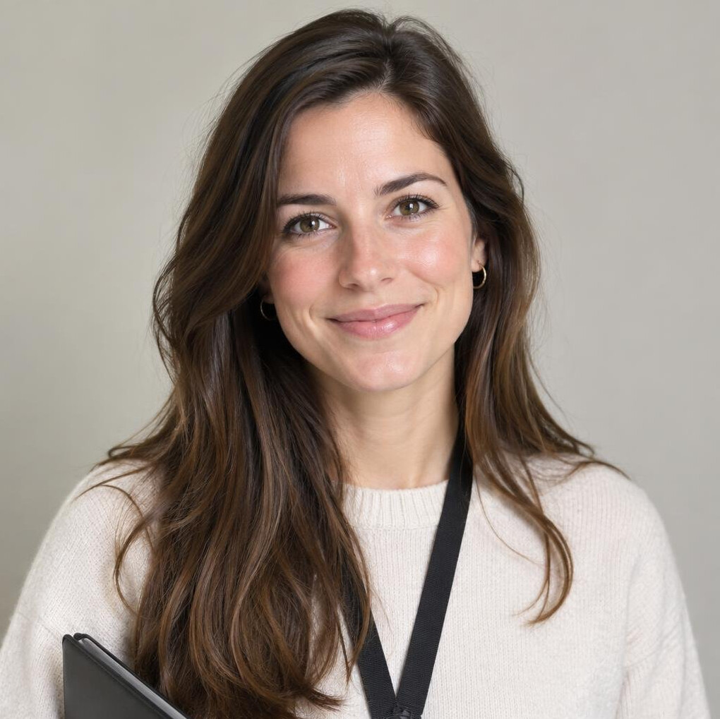 Portrait of a woman with long hair