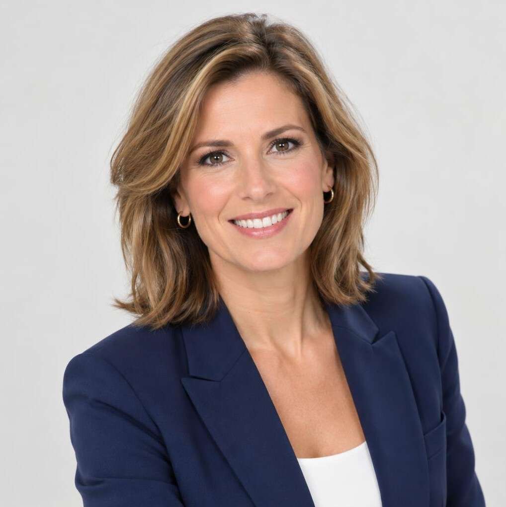 Portrait of a smiling woman in a blazer